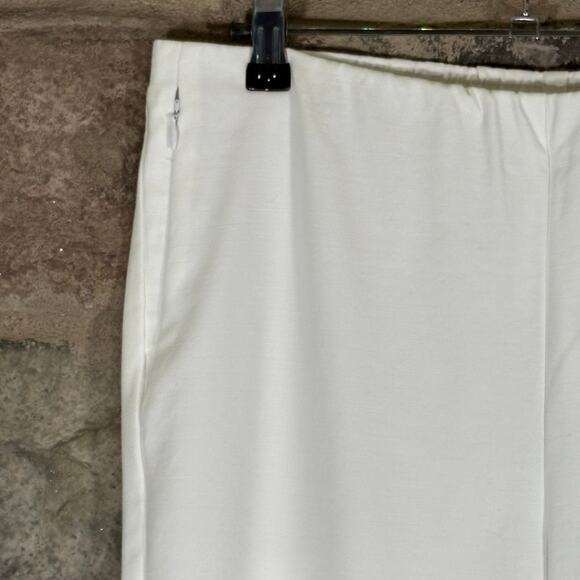 J. Jill Essential Cotton Stretch Pants White Woman's Size 10 - Picture 4 of 13